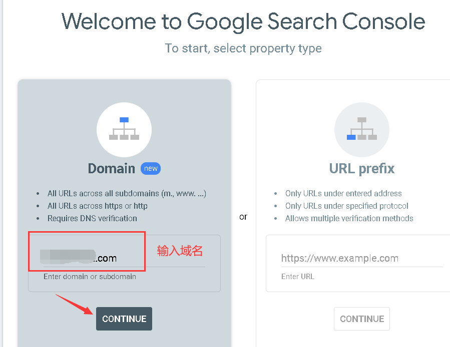 Google Search Console register